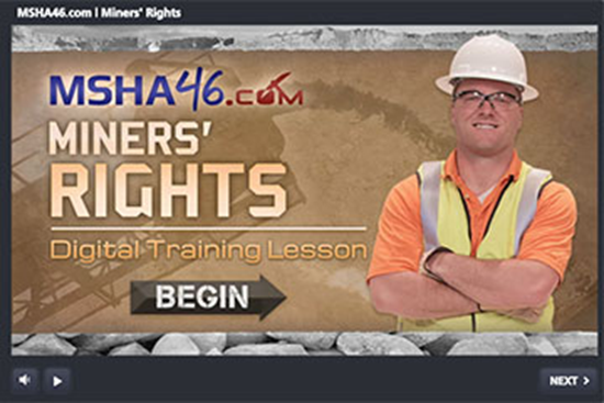 Picture of MSHA Part 46: Miners' Rights