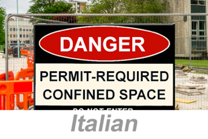 Picture of Confined Spaces: Permit-Required (Italian)